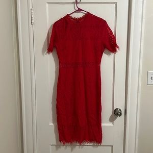 Remarkable Red Lace Dress
